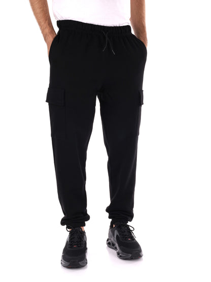 PANTALONE CARGO SPORTIVO PROPAGANDA DA UOMO NERO