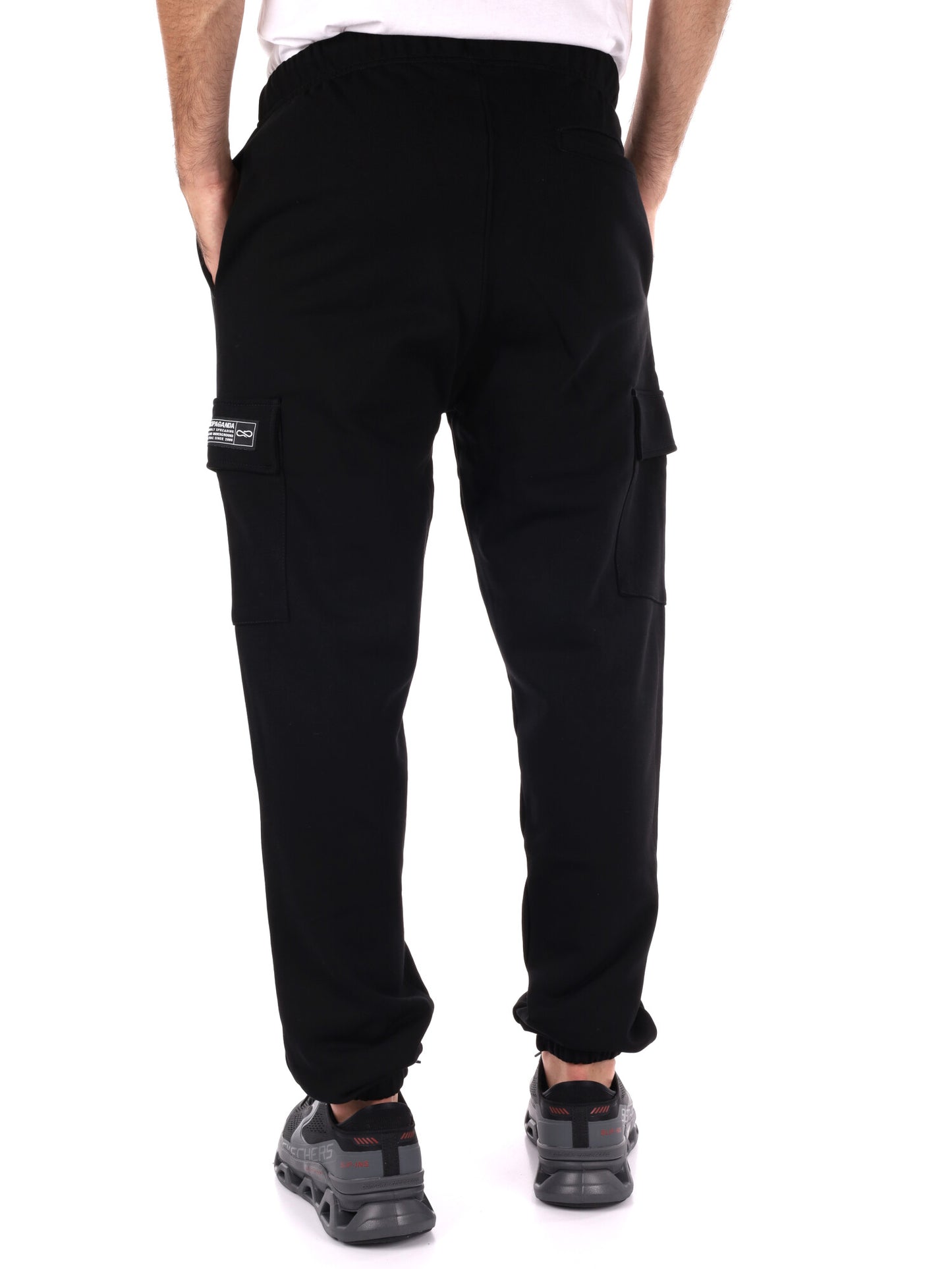 PANTALONE CARGO SPORTIVO PROPAGANDA DA UOMO NERO