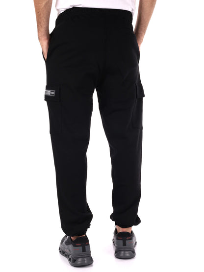 PANTALONE CARGO SPORTIVO PROPAGANDA DA UOMO NERO