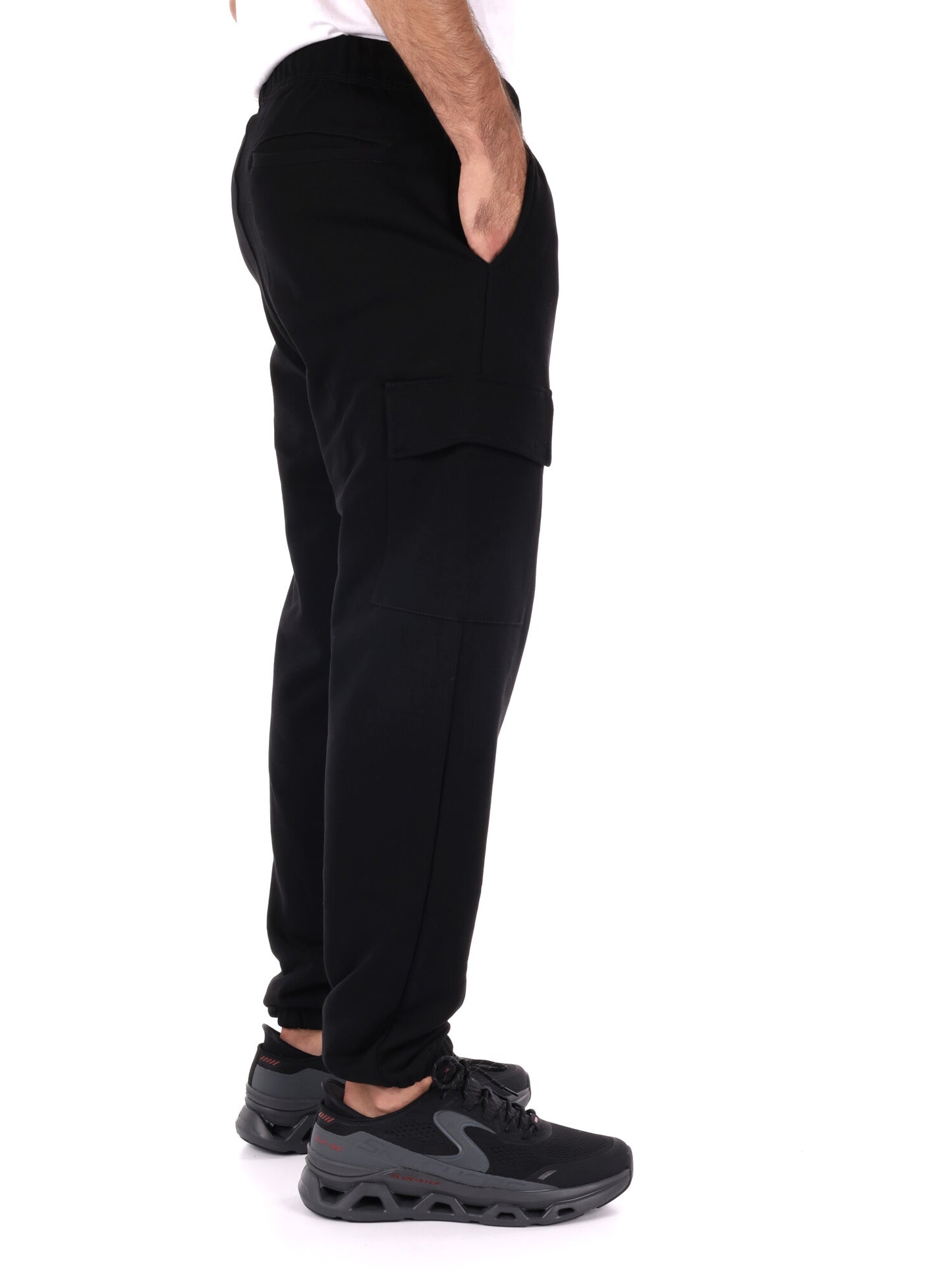 PANTALONE CARGO SPORTIVO PROPAGANDA DA UOMO NERO