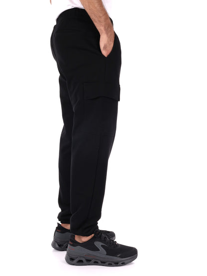 PANTALONE CARGO SPORTIVO PROPAGANDA DA UOMO NERO