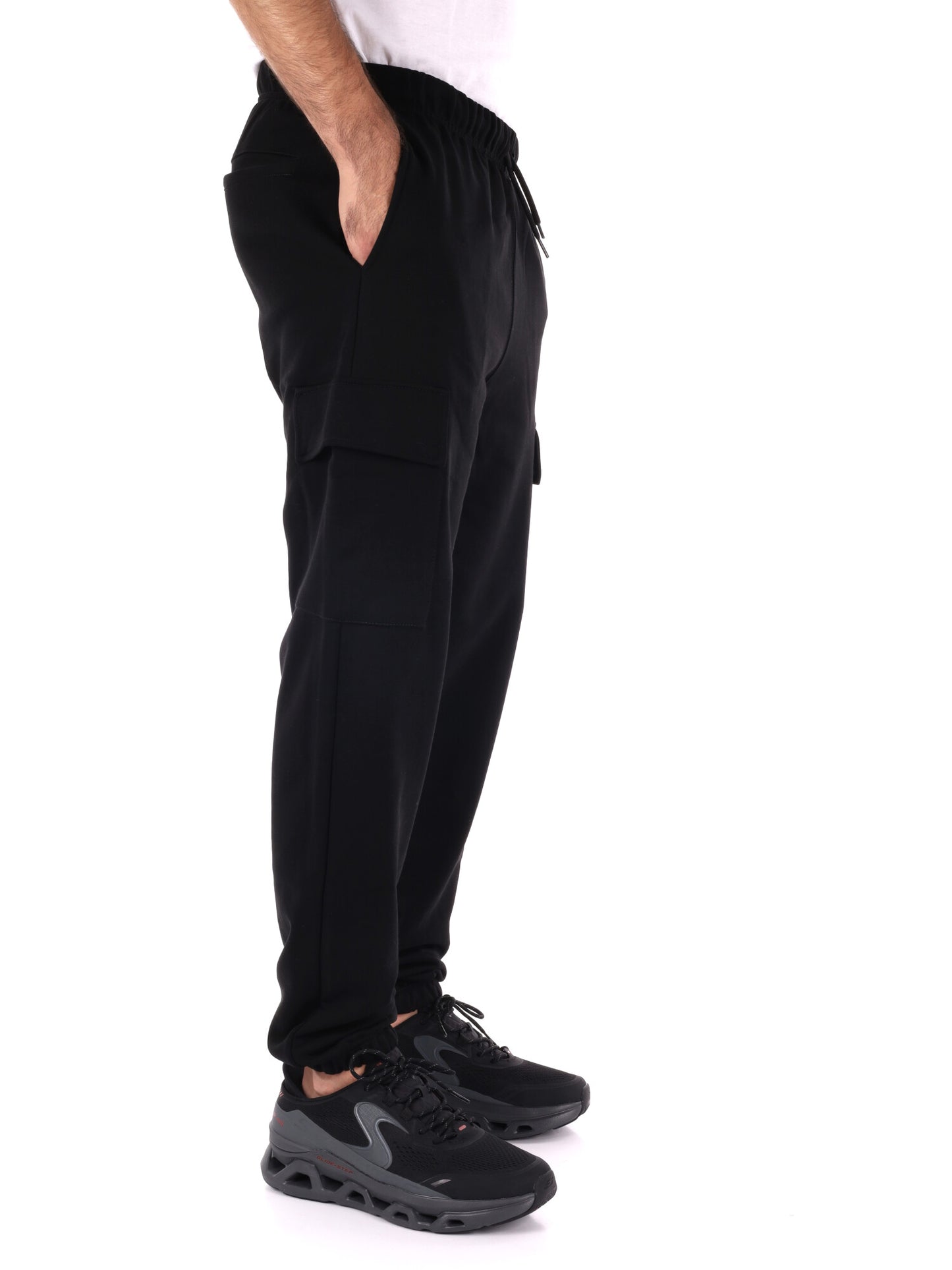 PANTALONE CARGO SPORTIVO PROPAGANDA DA UOMO NERO