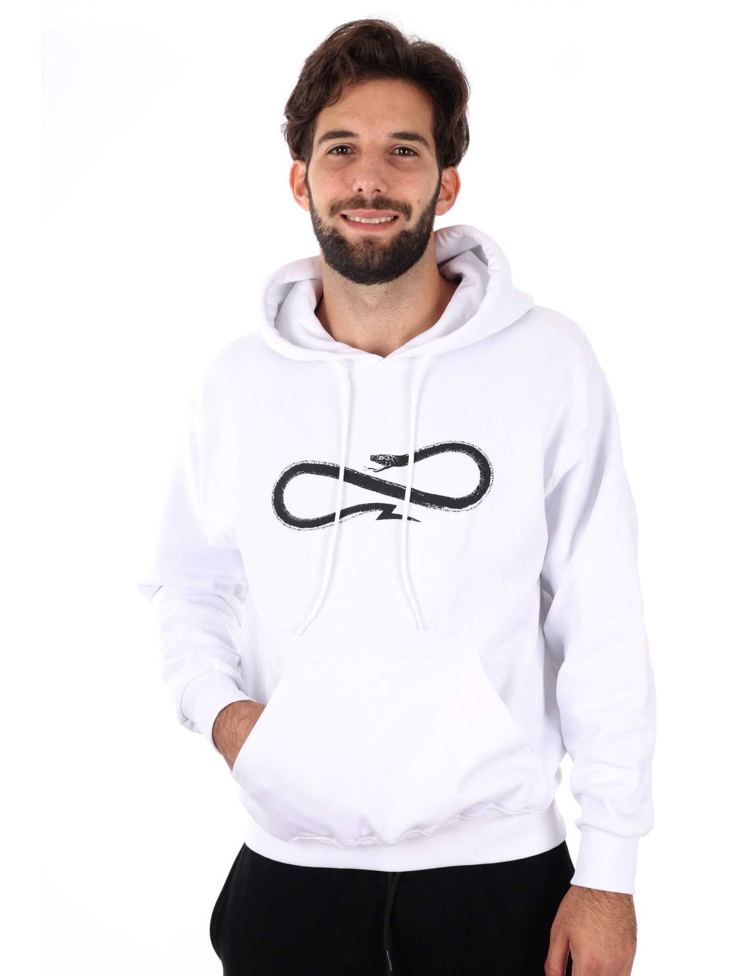 FELPA CON LOGO PROPAGANDA DA UOMO BIANCO NERO