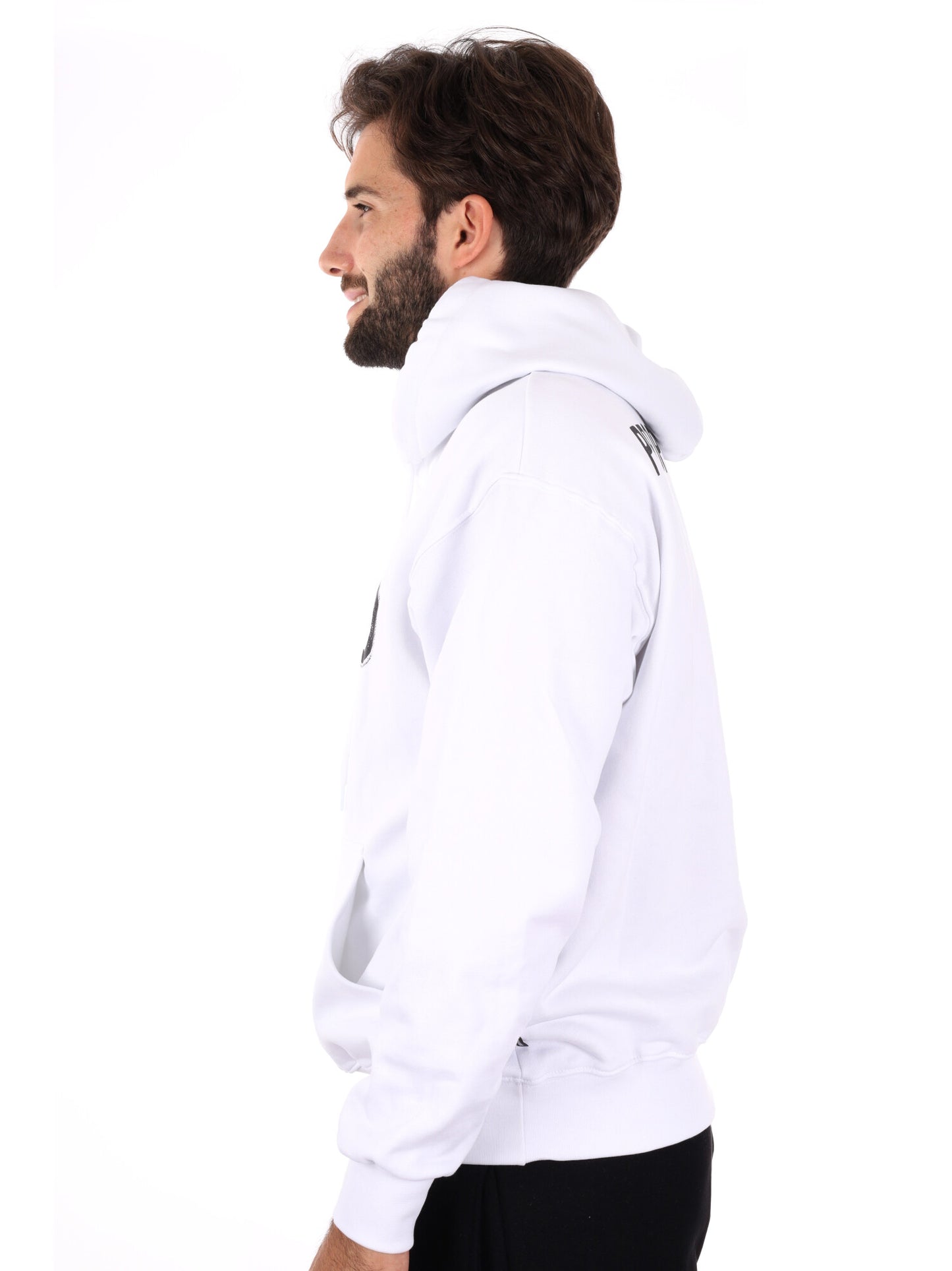 FELPA CON LOGO PROPAGANDA DA UOMO BIANCO NERO