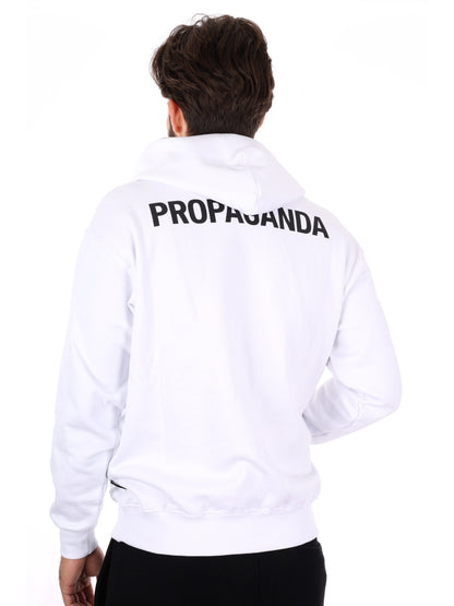 FELPA CON LOGO PROPAGANDA DA UOMO BIANCO NERO