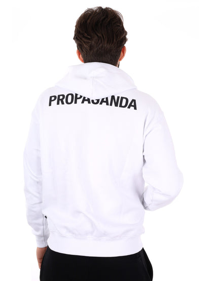 FELPA CON LOGO PROPAGANDA DA UOMO BIANCO NERO