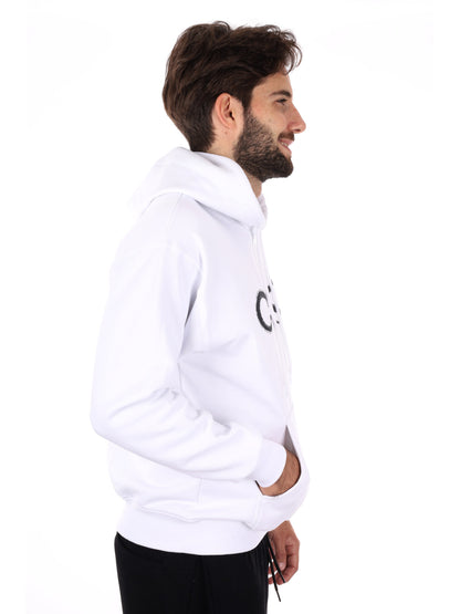 FELPA CON LOGO PROPAGANDA DA UOMO BIANCO NERO