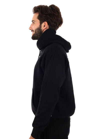 FELPA CON LOGO PROPAGANDA DA UOMO NERO VIOLA