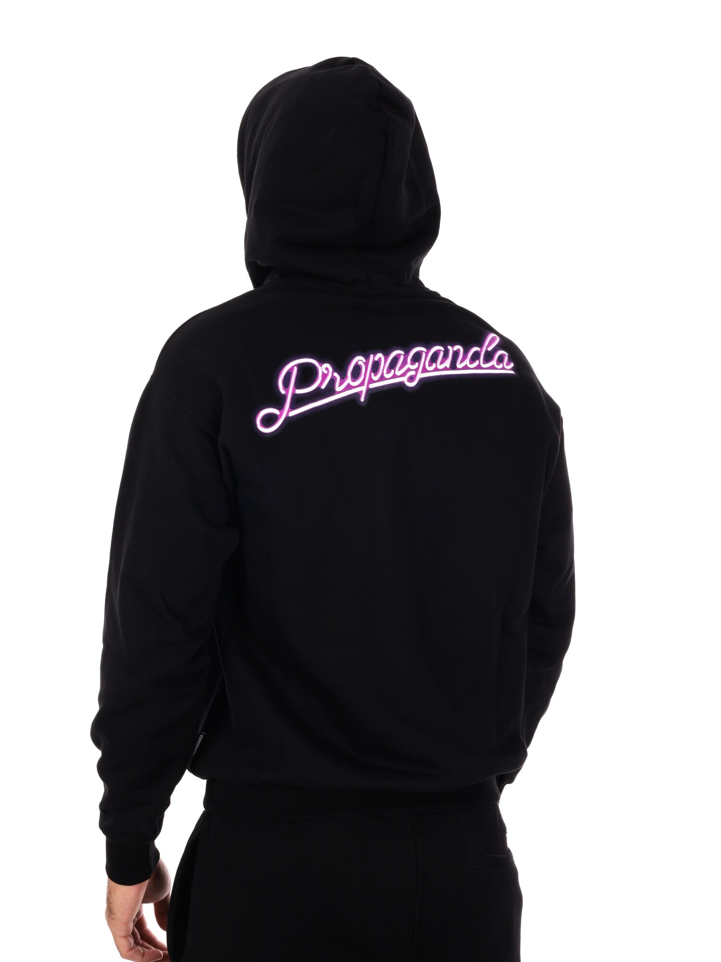 FELPA CON LOGO PROPAGANDA DA UOMO NERO VIOLA