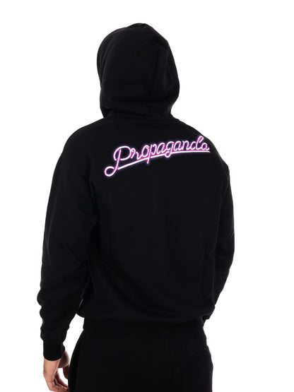 FELPA CON LOGO PROPAGANDA DA UOMO NERO VIOLA