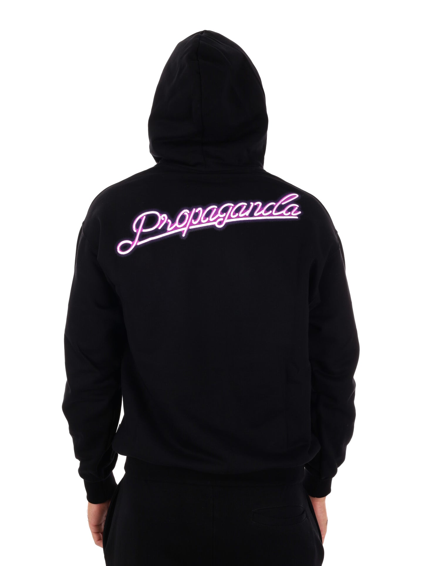 FELPA CON LOGO PROPAGANDA DA UOMO NERO VIOLA