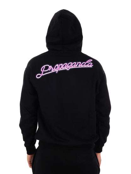 FELPA CON LOGO PROPAGANDA DA UOMO NERO VIOLA