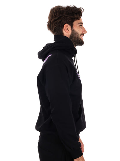 FELPA CON LOGO PROPAGANDA DA UOMO NERO VIOLA