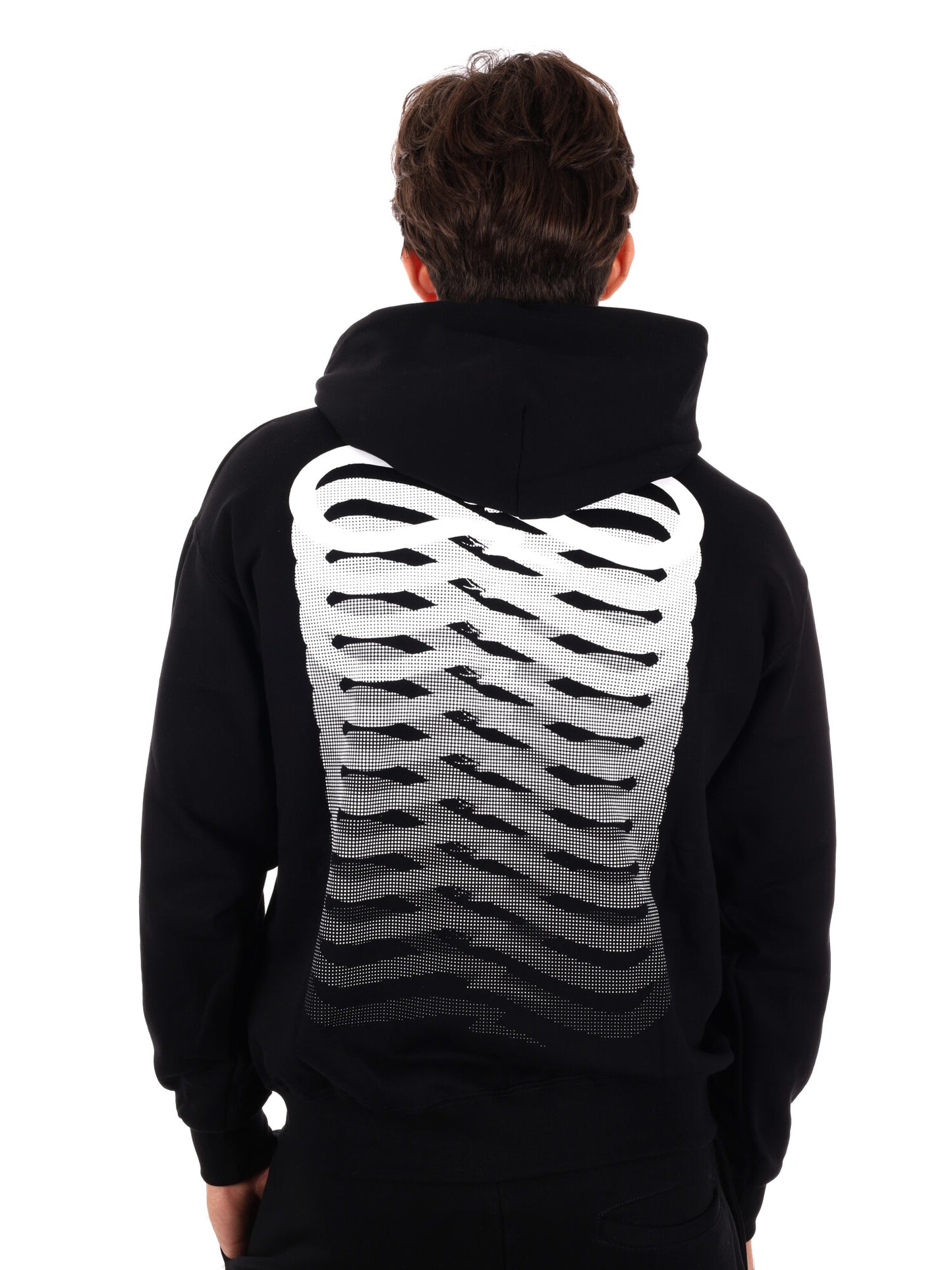 FELPA CON STAMPA E CAPPUCCIO PROPAGANDA DA UOMO NERO