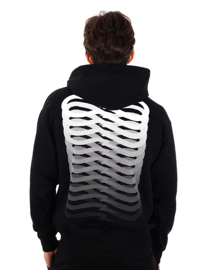 FELPA CON STAMPA E CAPPUCCIO PROPAGANDA DA UOMO NERO