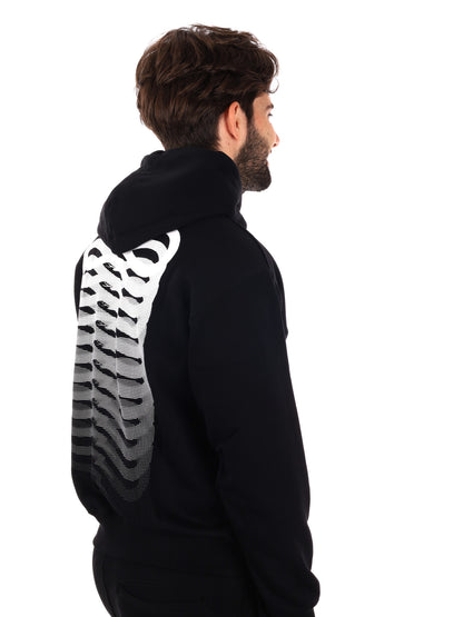 FELPA CON STAMPA E CAPPUCCIO PROPAGANDA DA UOMO NERO