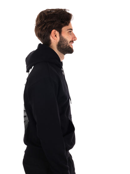 FELPA CON STAMPA E CAPPUCCIO PROPAGANDA DA UOMO NERO