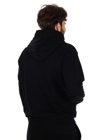 FELPA CON STAMPA SAUCE PROPAGANDA DA UOMO NERO