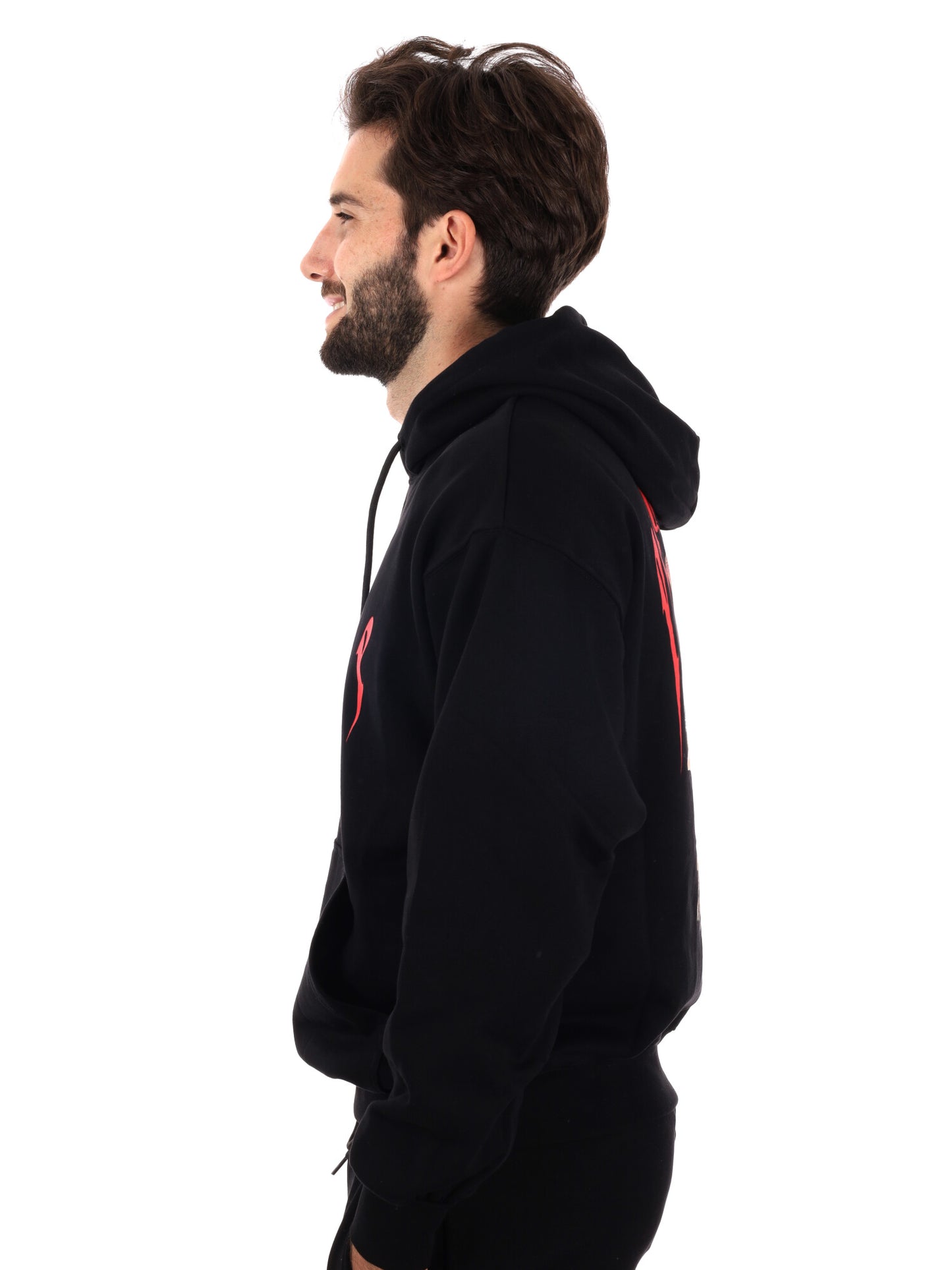 FELPA CON STAMPA JUICY PROPAGANDA DA UOMO NERO BIANCO