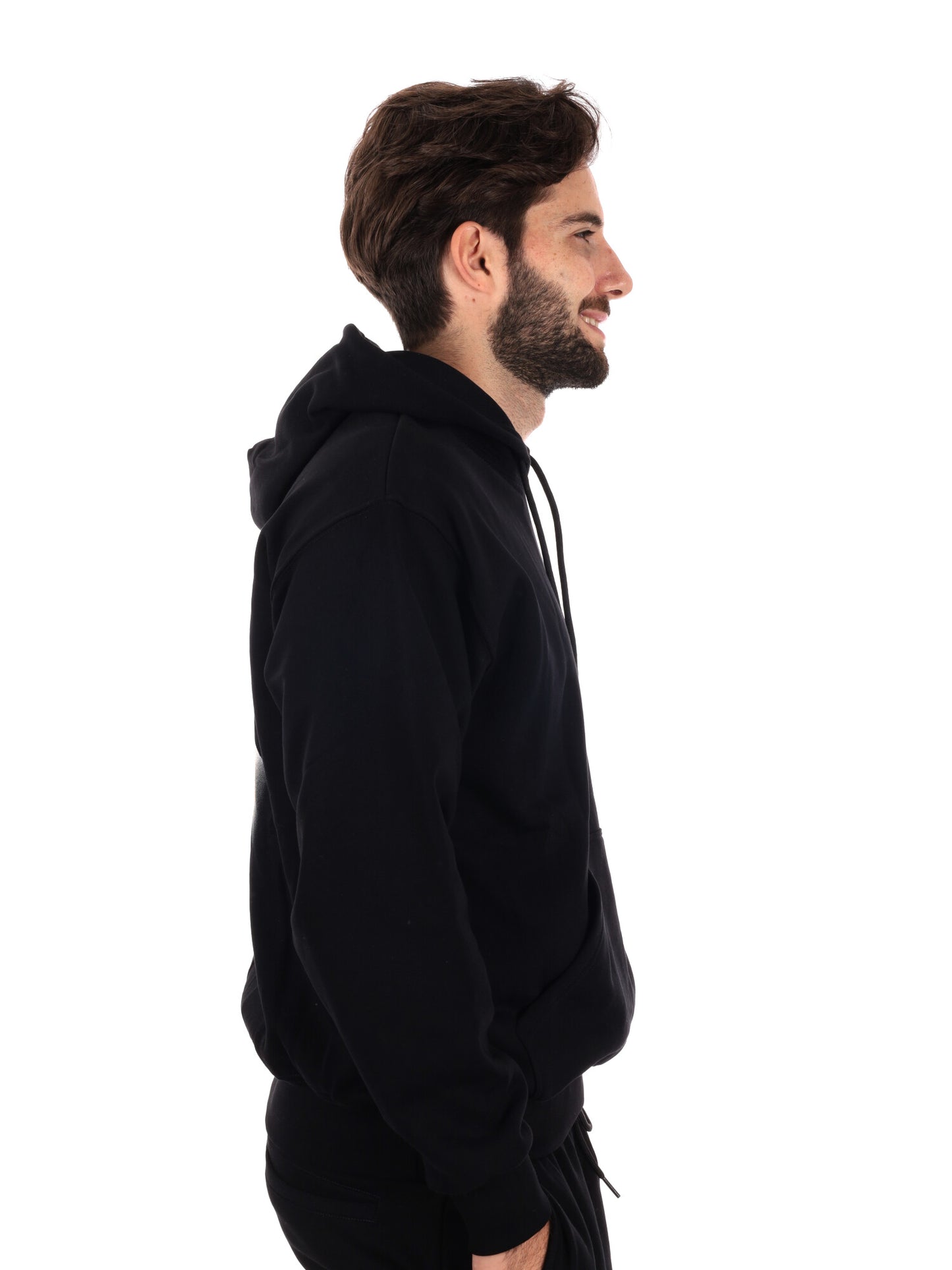 FELPA CON STAMPA JUICY PROPAGANDA DA UOMO NERO BIANCO