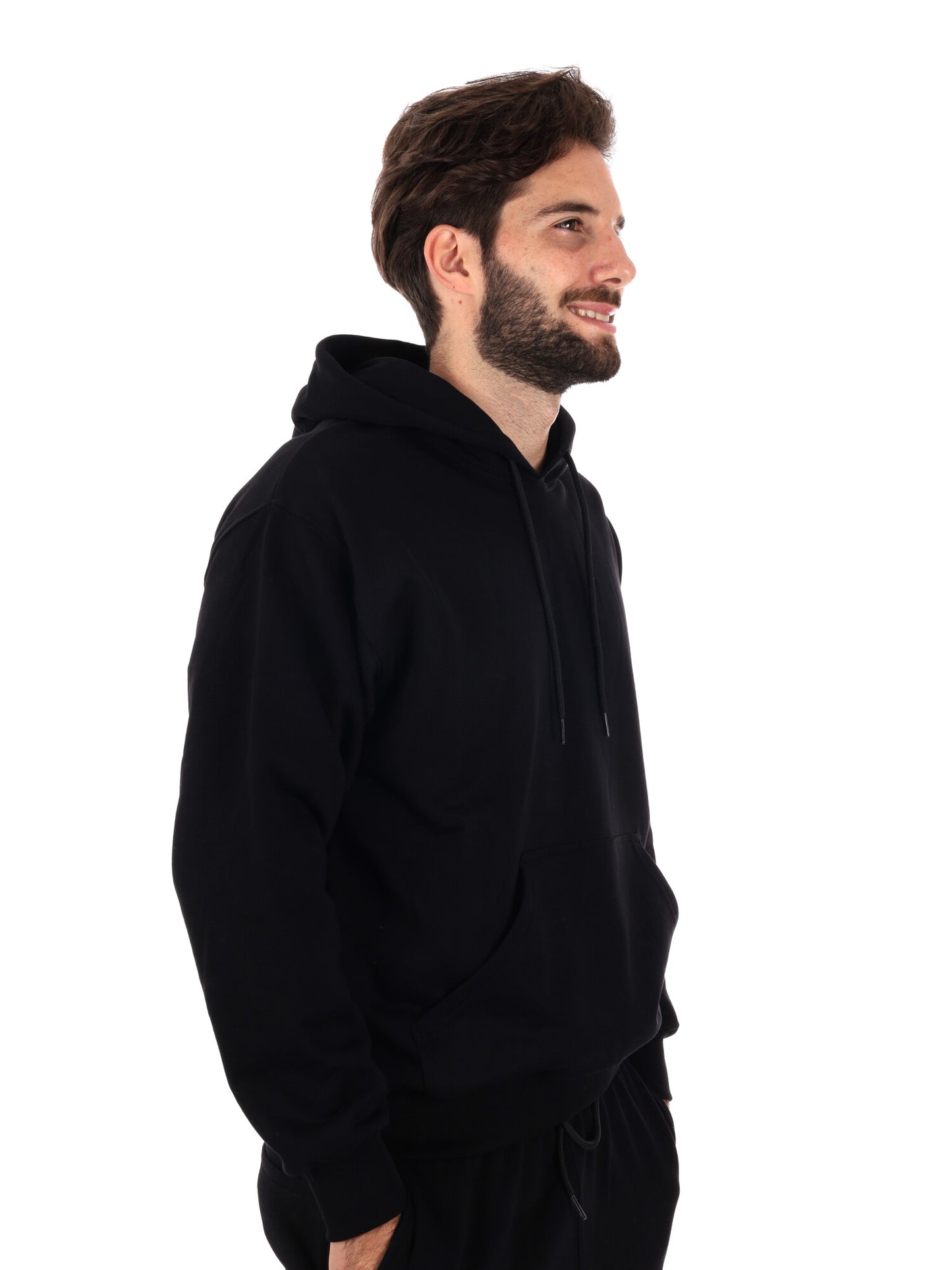 FELPA CON STAMPA JUICY PROPAGANDA DA UOMO NERO BIANCO