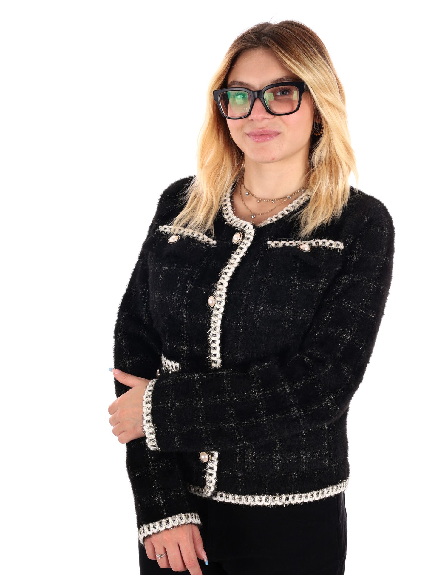 GIACCA ELEGANTE MISS LOVE DA DONNA NERO