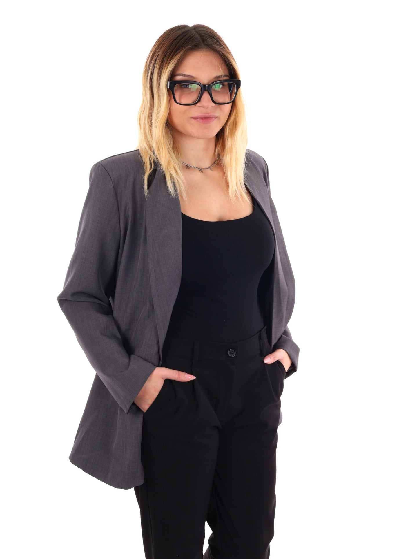 BLAZER MISS LOVE DA DONNA GRIGIO