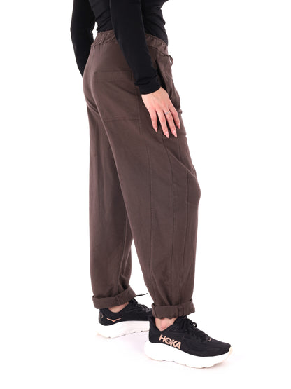 PANTALONE JOGGER AMPIO MISS LOVE DA DONNA MARRONE