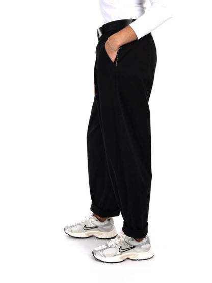 PANTALONE BALLOON MISS LOVE DA DONNA NERO