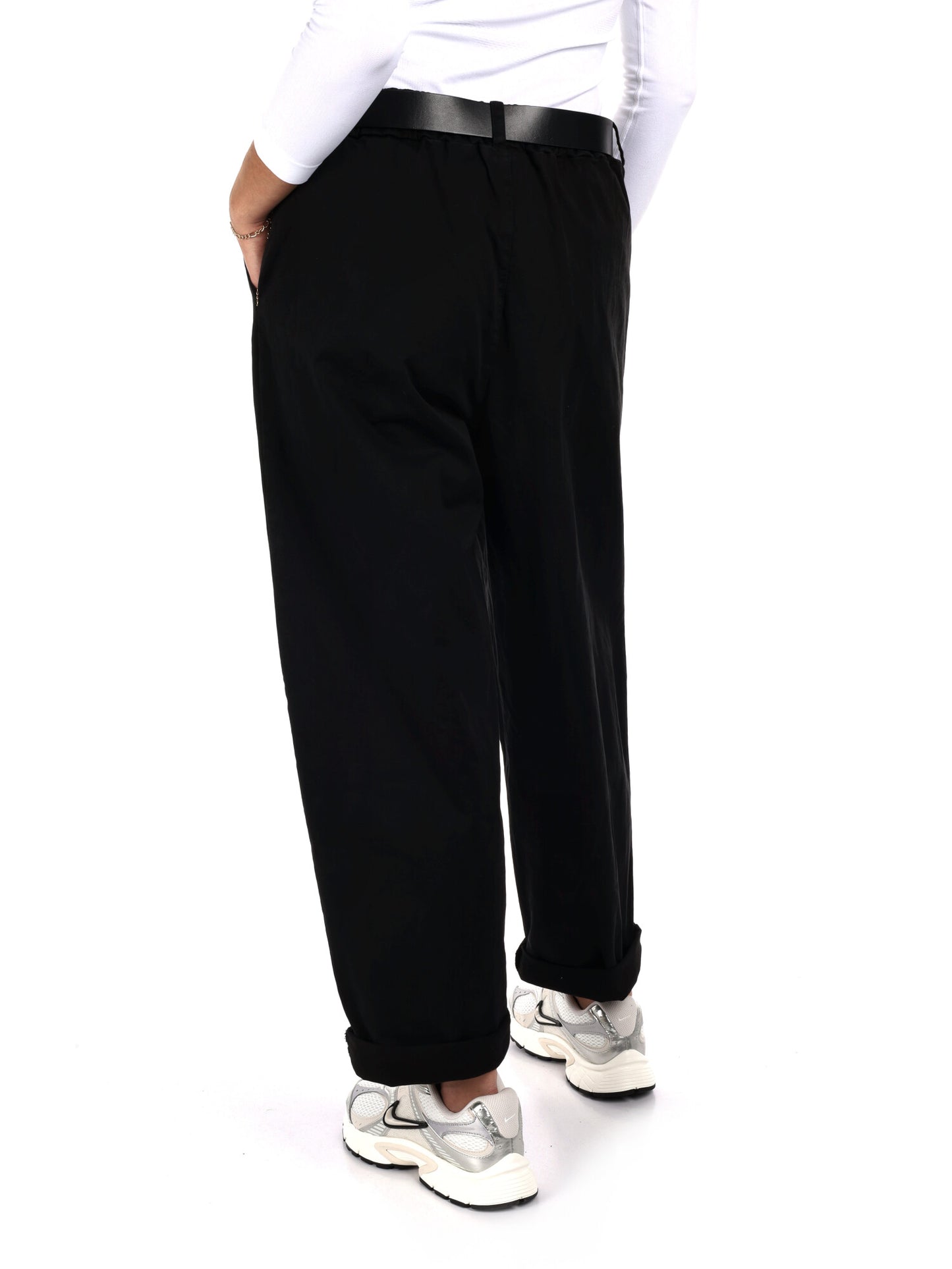 PANTALONE BALLOON MISS LOVE DA DONNA NERO