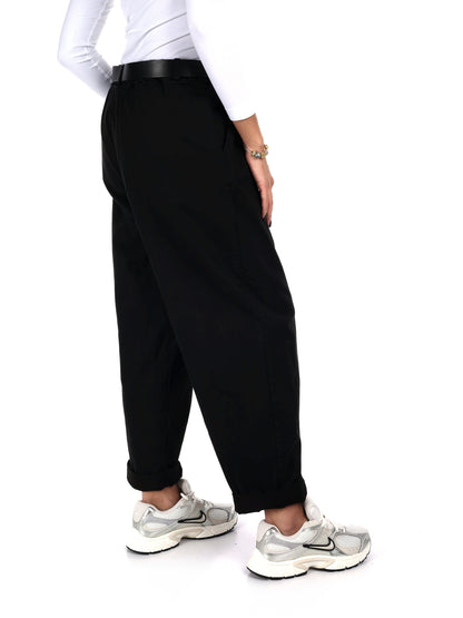 PANTALONE BALLOON MISS LOVE DA DONNA NERO