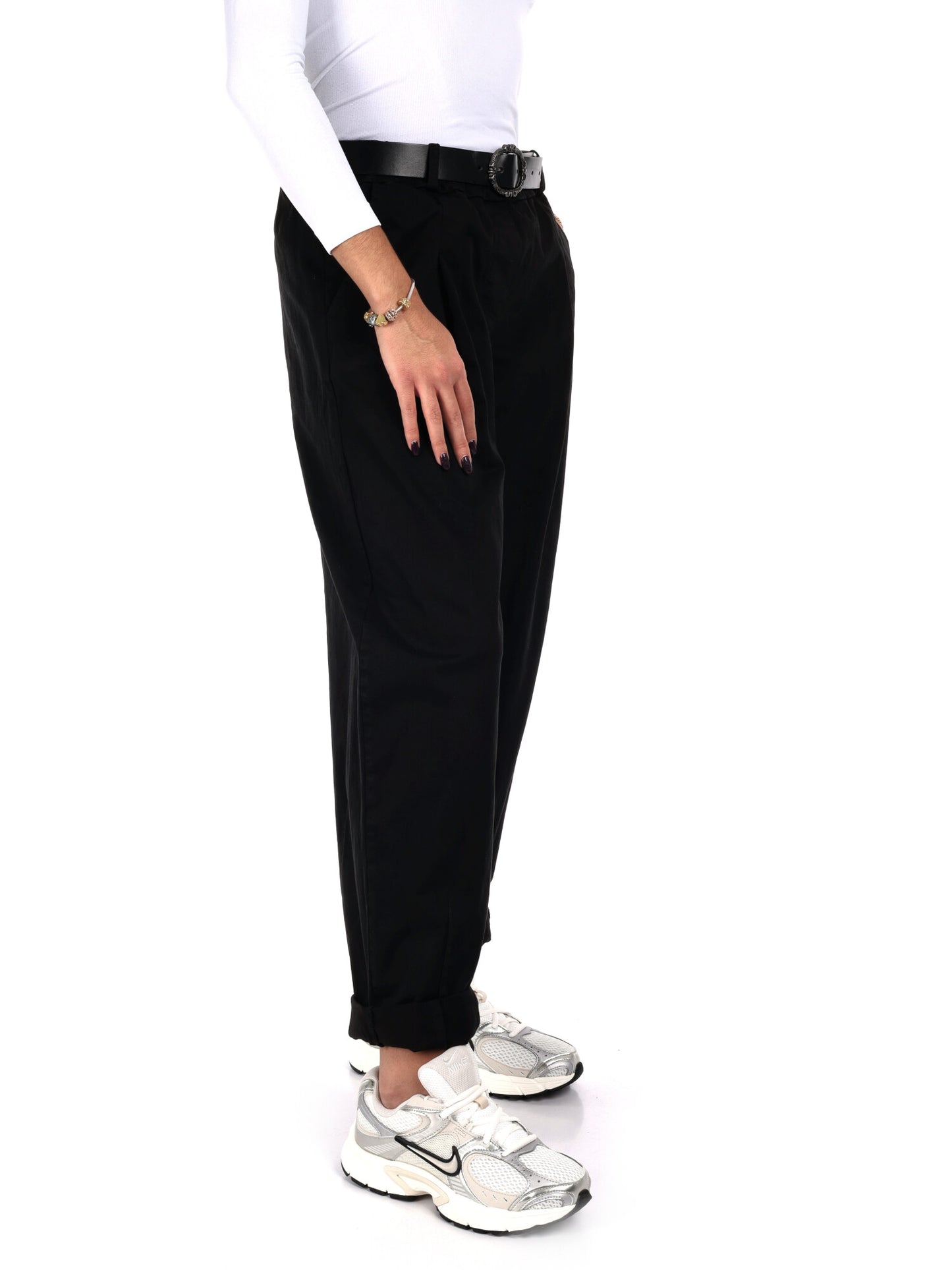 PANTALONE BALLOON MISS LOVE DA DONNA NERO