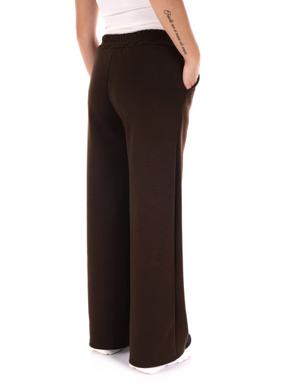 PANTALONE SPORTIVO WIDE LEG MISS LOVE DA DONNA MARRONE