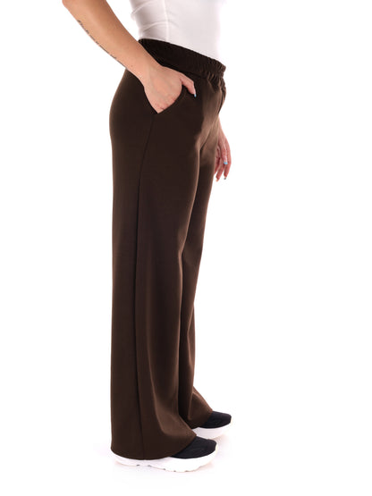 PANTALONE SPORTIVO WIDE LEG MISS LOVE DA DONNA MARRONE