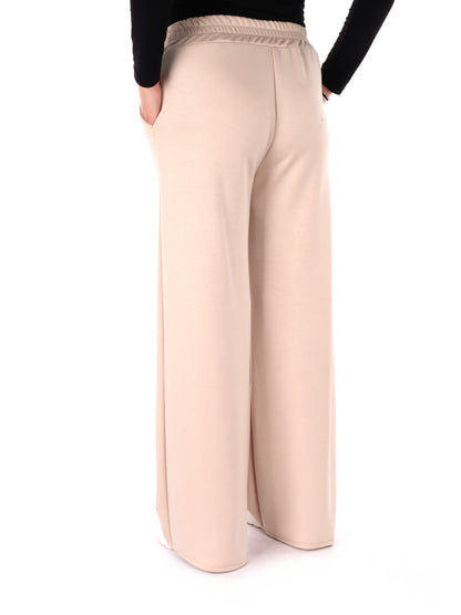 PANTALONE SPORTIVO WIDE LEG MISS LOVE DA DONNA PANNA