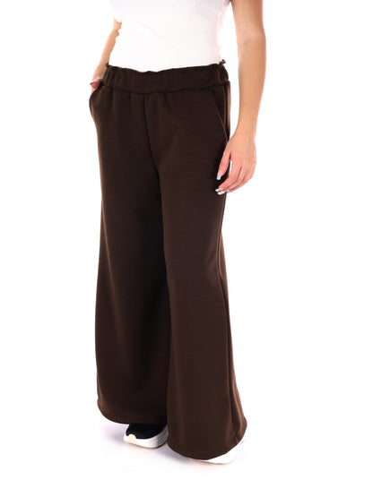 PANTAPALAZZO CON TASCHE MISS LOVE DA DONNA MARRONE