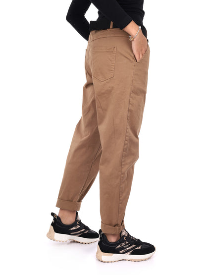 PANTALONE CARROT MISS LOVE DA DONNA CAMMELLO