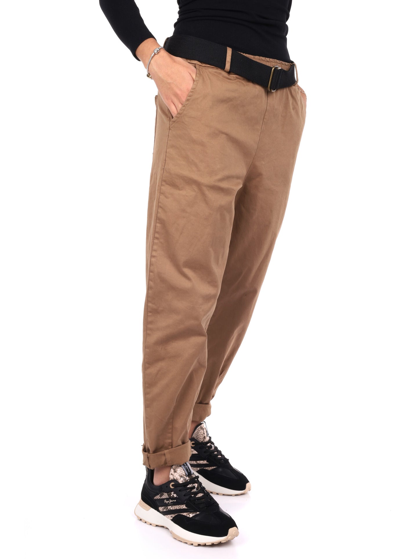 PANTALONE CARROT MISS LOVE DA DONNA CAMMELLO