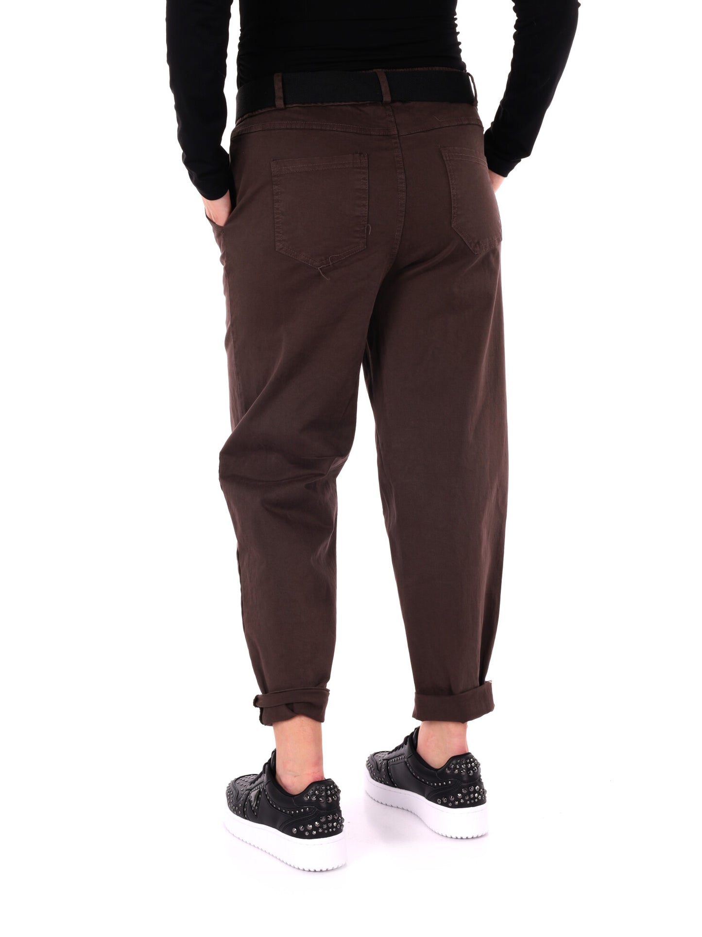 PANTALONE CARROT MISS LOVE DA DONNA CIOCCOLATO
