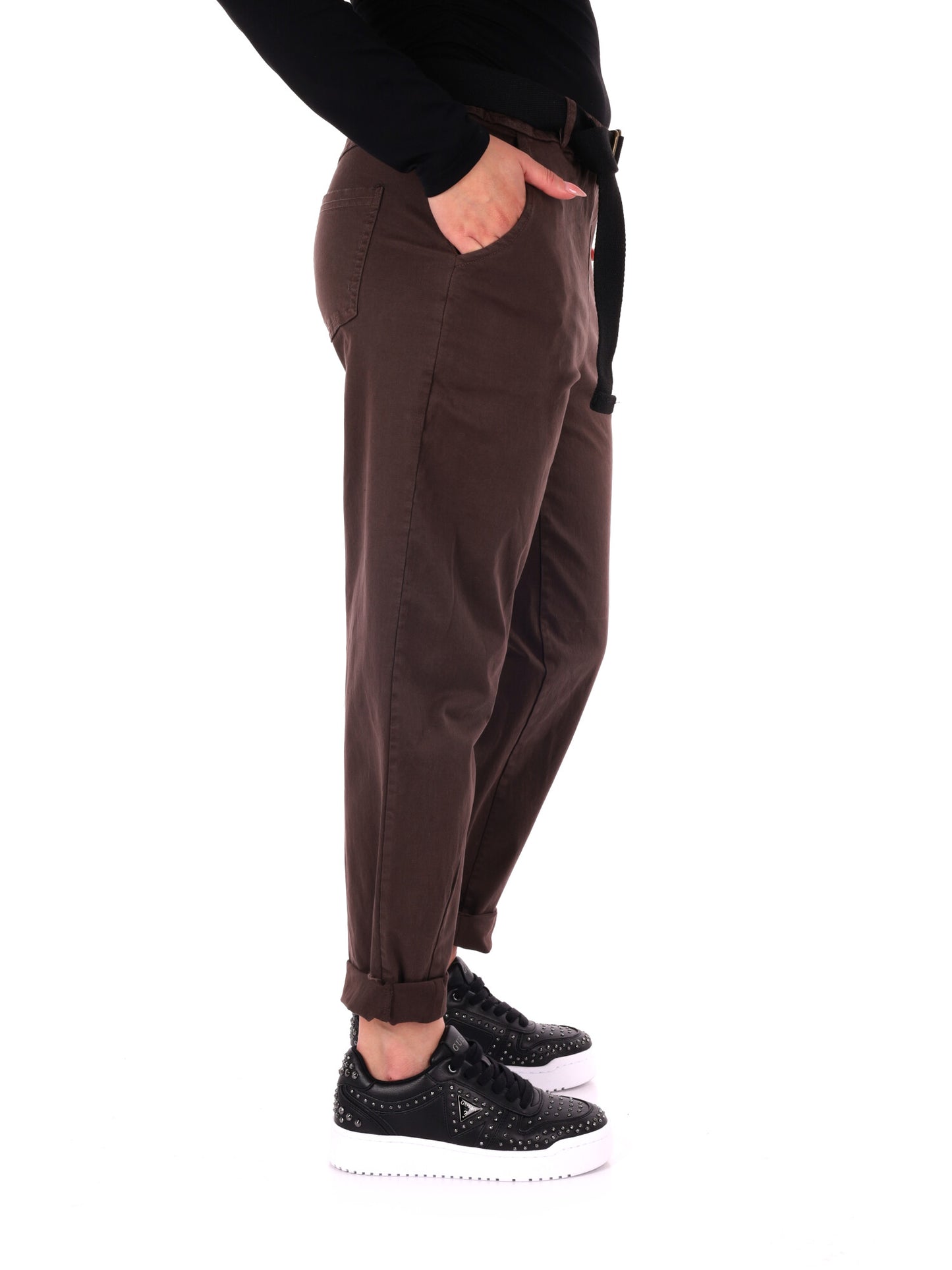 PANTALONE CARROT MISS LOVE DA DONNA CIOCCOLATO