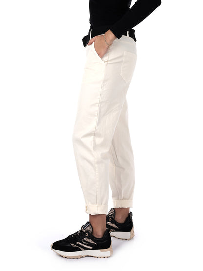 PANTALONE CARROT MISS LOVE DA DONNA PANNA