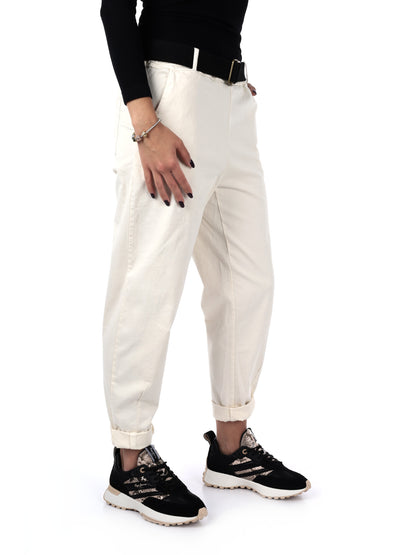 PANTALONE CARROT MISS LOVE DA DONNA PANNA