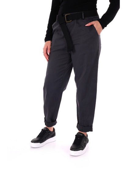 PANTALONE CARROT MISS LOVE DA DONNA GRIGIO SCURO