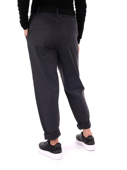 PANTALONE CARROT MISS LOVE DA DONNA GRIGIO SCURO