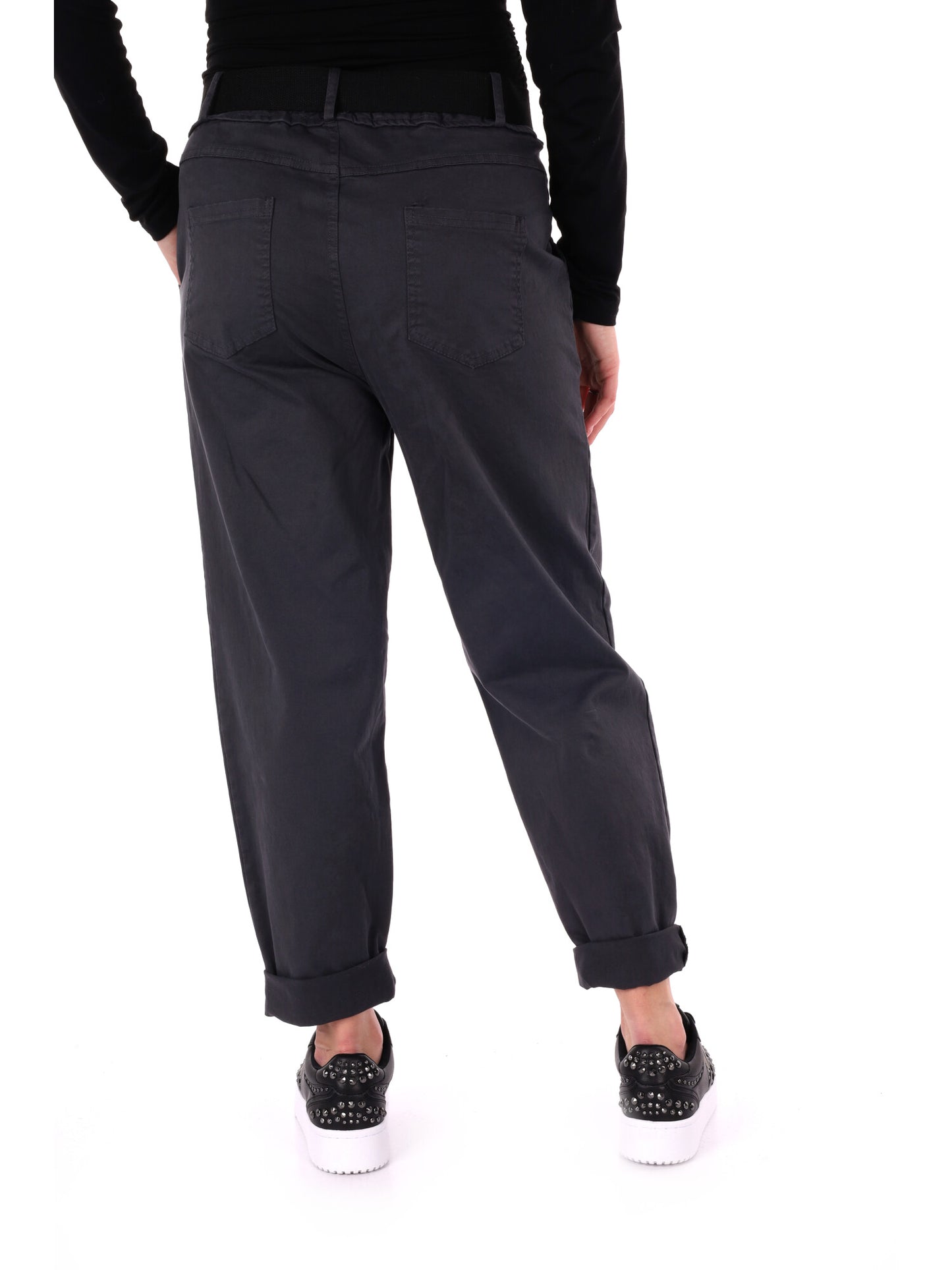 PANTALONE CARROT MISS LOVE DA DONNA GRIGIO SCURO