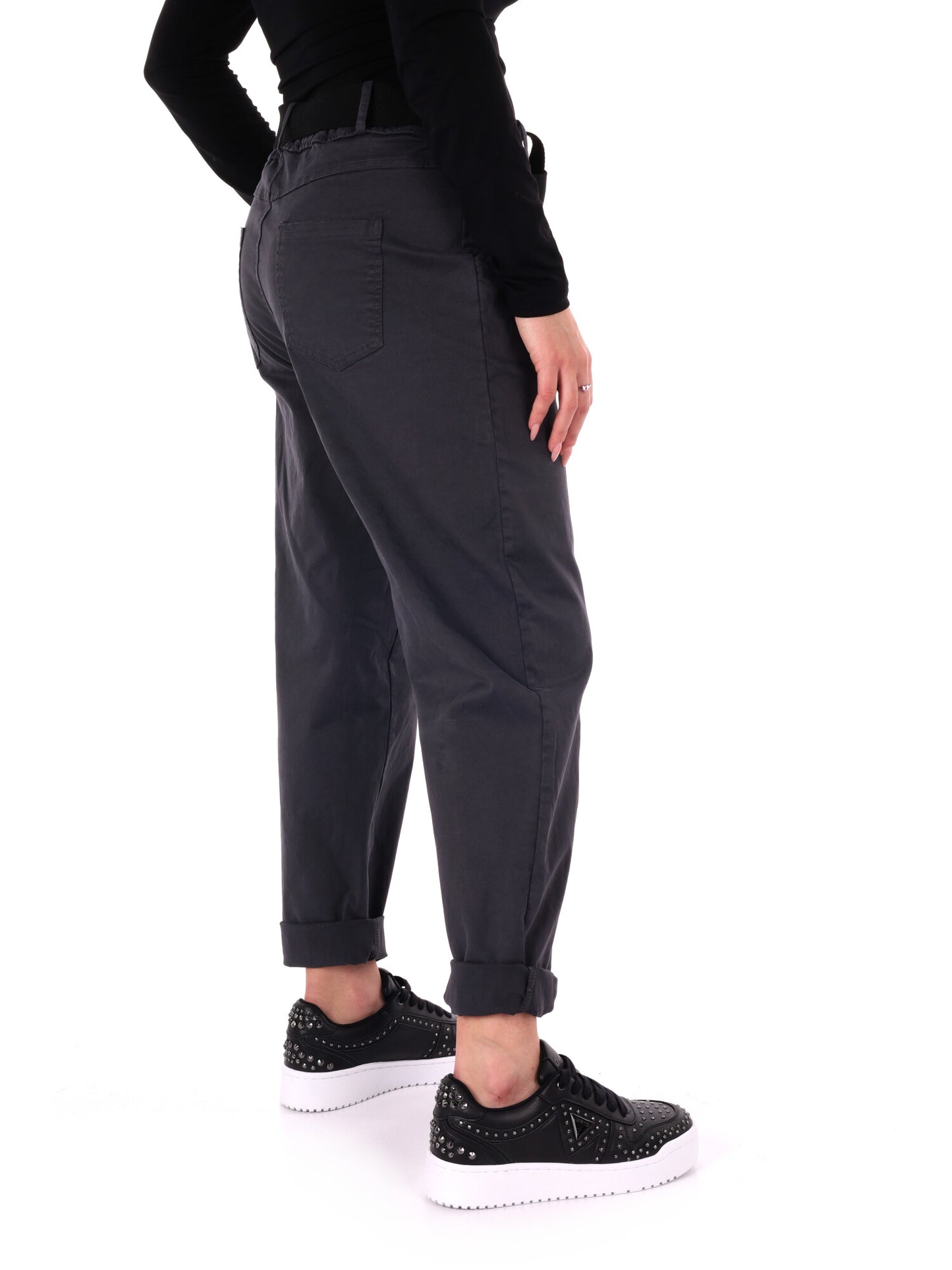 PANTALONE CARROT MISS LOVE DA DONNA GRIGIO SCURO
