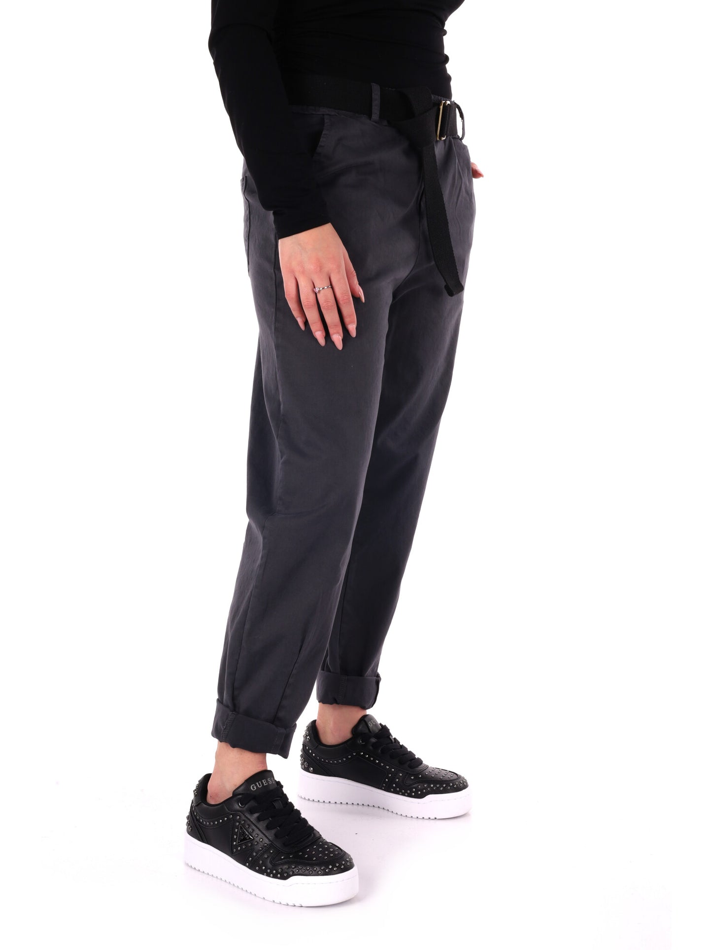 PANTALONE CARROT MISS LOVE DA DONNA GRIGIO SCURO