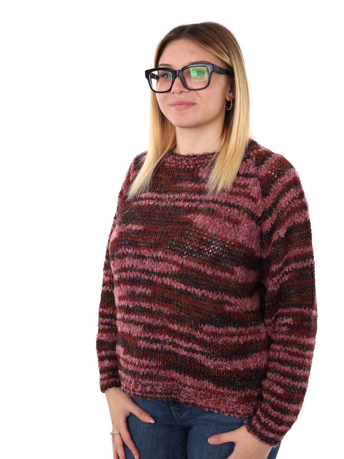 PULLOVER MISS LOVE DA DONNA BORDEAUX