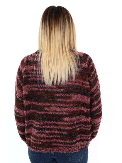 PULLOVER MISS LOVE DA DONNA BORDEAUX