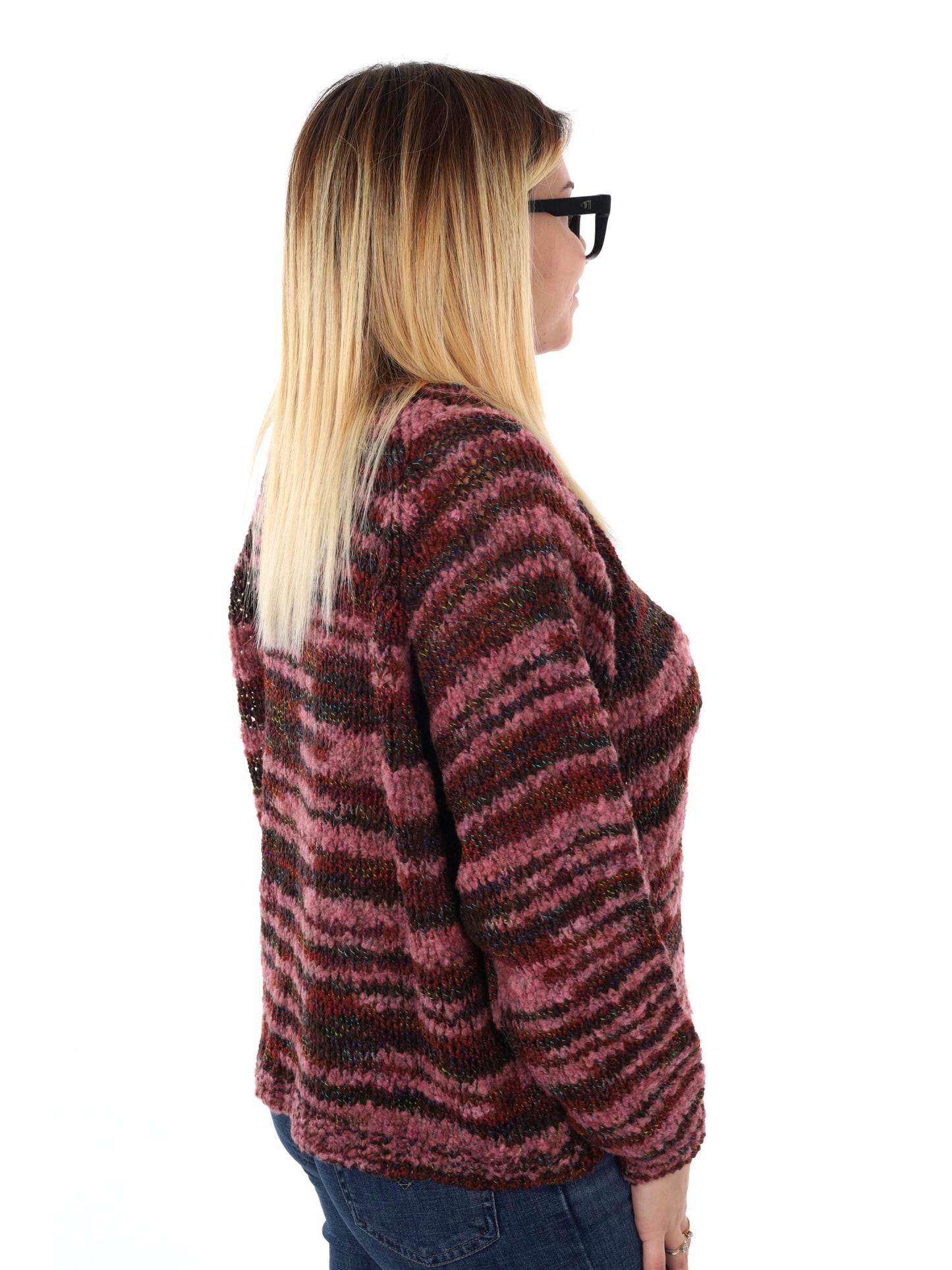 PULLOVER MISS LOVE DA DONNA BORDEAUX